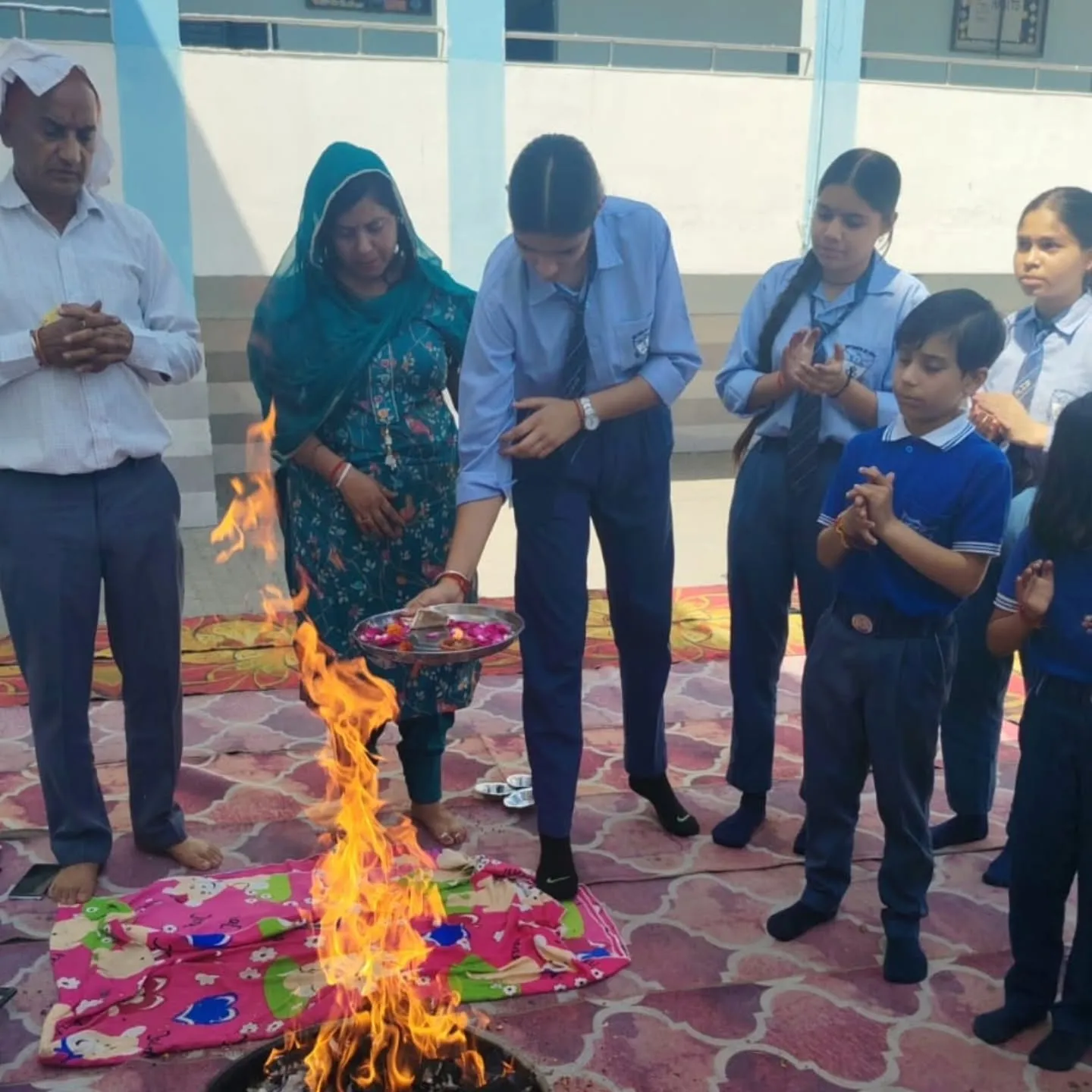 Students and staff at New Tagore Sr. Sec. School, Khewra — photograph 15