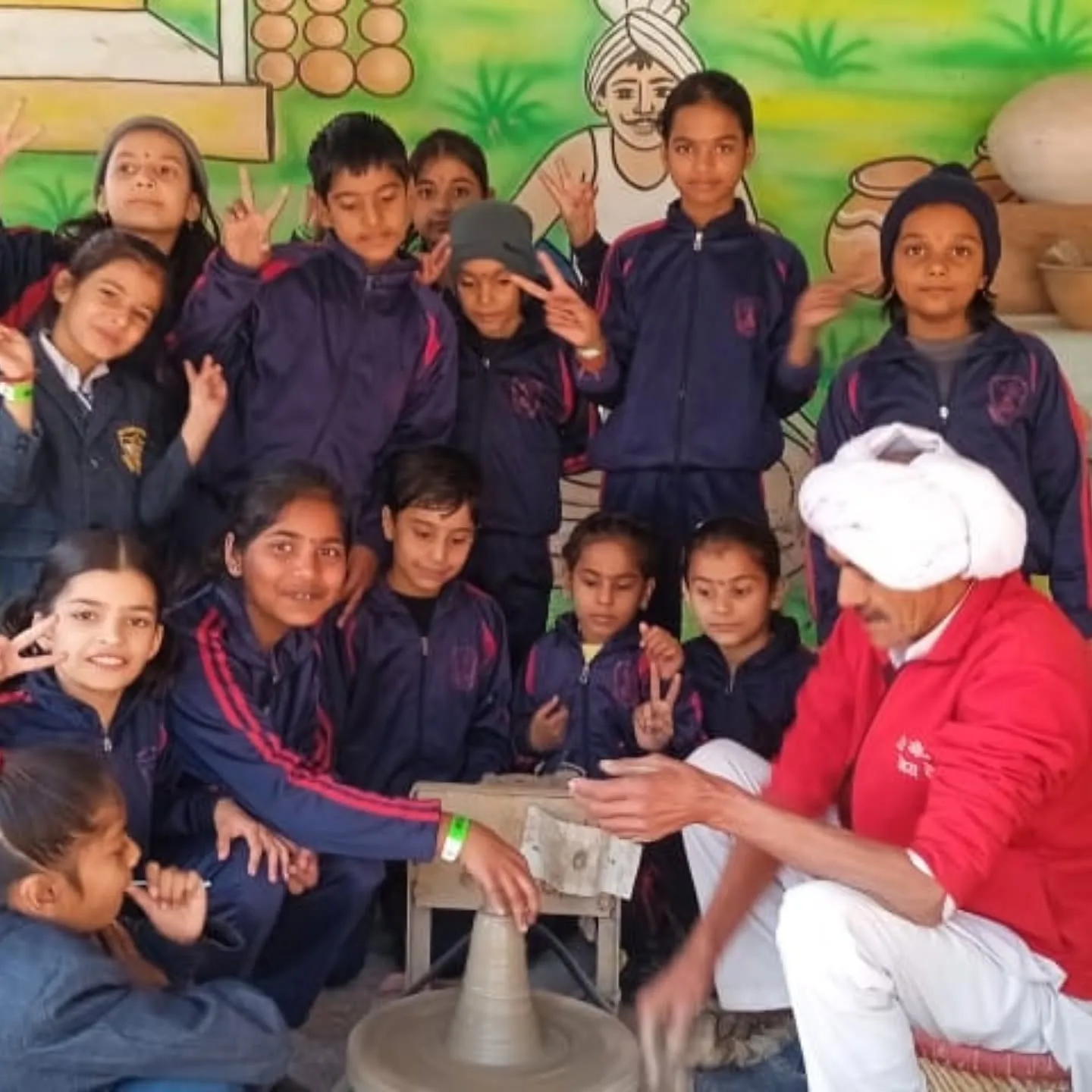 Students and staff at New Tagore Sr. Sec. School, Khewra — photograph 16