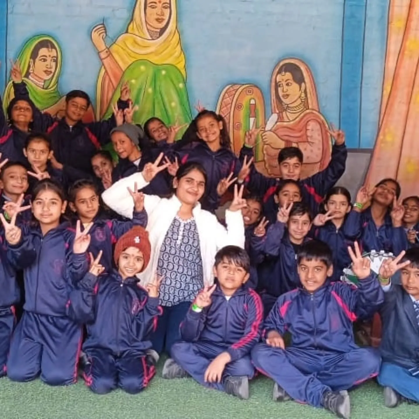 Students and staff at New Tagore Sr. Sec. School, Khewra — photograph 37
